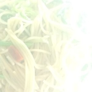 ほうれん草とちりめんじゃこのパスタ